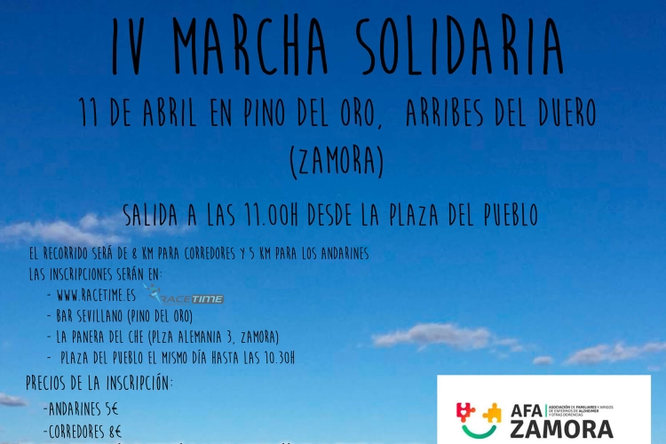 IV MARCHA SOLIDARIA DE PINO DEL ORO, A FAVOR DE ALZHEIMER ZAMORA