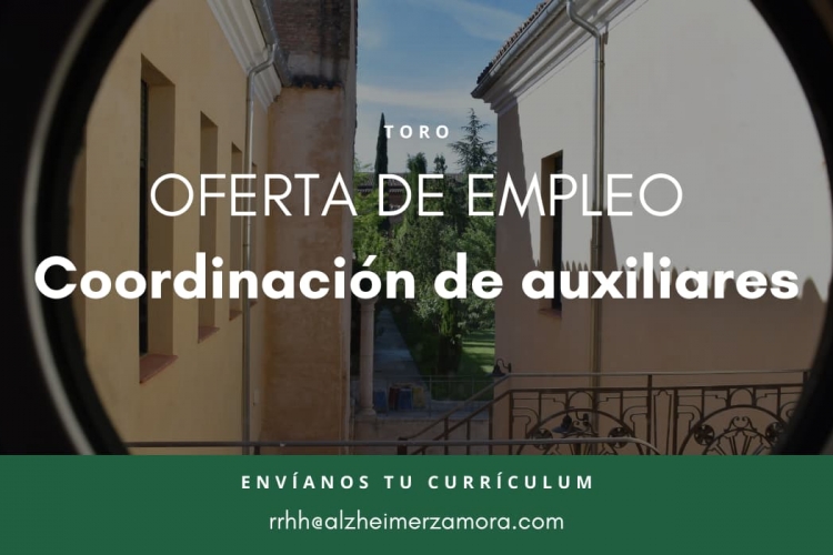 OFERTA DE EMPLEO. COORDINACIÓN DE AUXILIARES