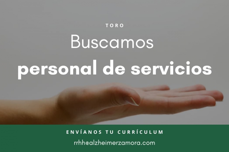 BUSCAMOS PERSONAL DE SERVICIOS PARA TORO