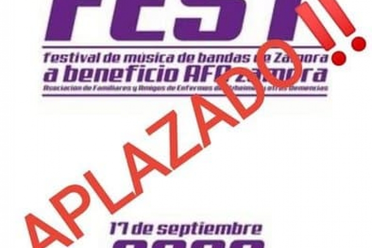 APLAZADO EL VULGO FEST A FAVOR DE ALZHEIMER ZAMORA