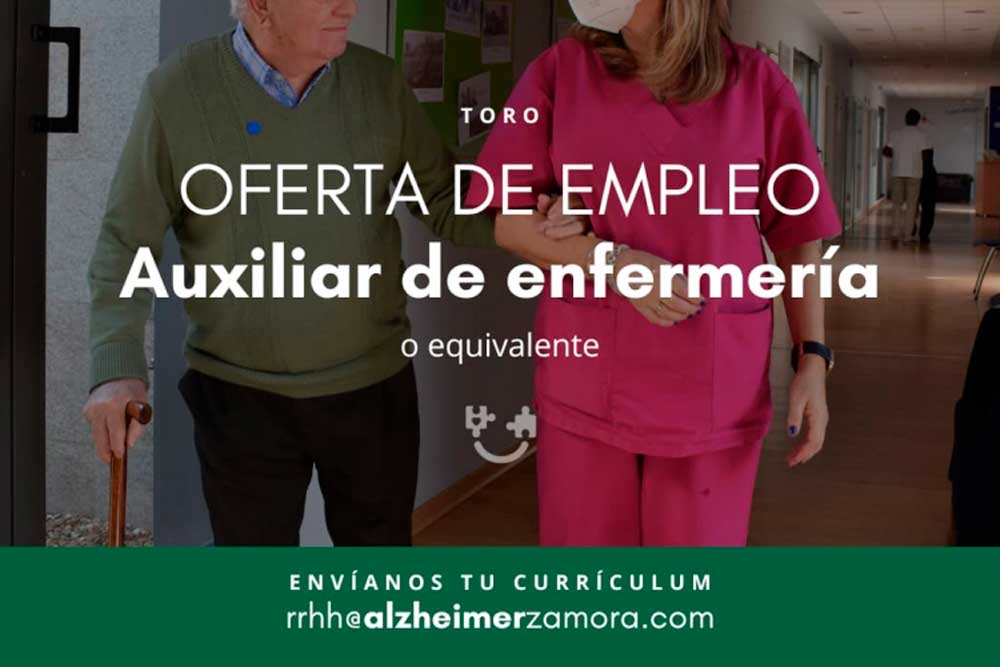 OFERTA DE EMPLEO. AUXILIAR DE ENFERMERÍA O EQUIVALENTE